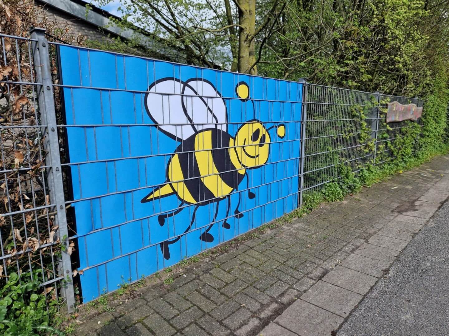 Biene - Bedruckte Sichtschutzstreifen für Zäune