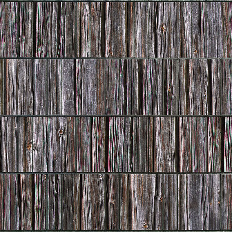 Holzbohle - Bedruckter Sichtschutz Streifen Mattenzaun