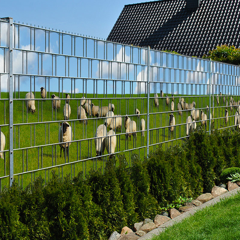 Baltrum - Bedruckter Sichtschutz Streifen Doppelstab Zaun