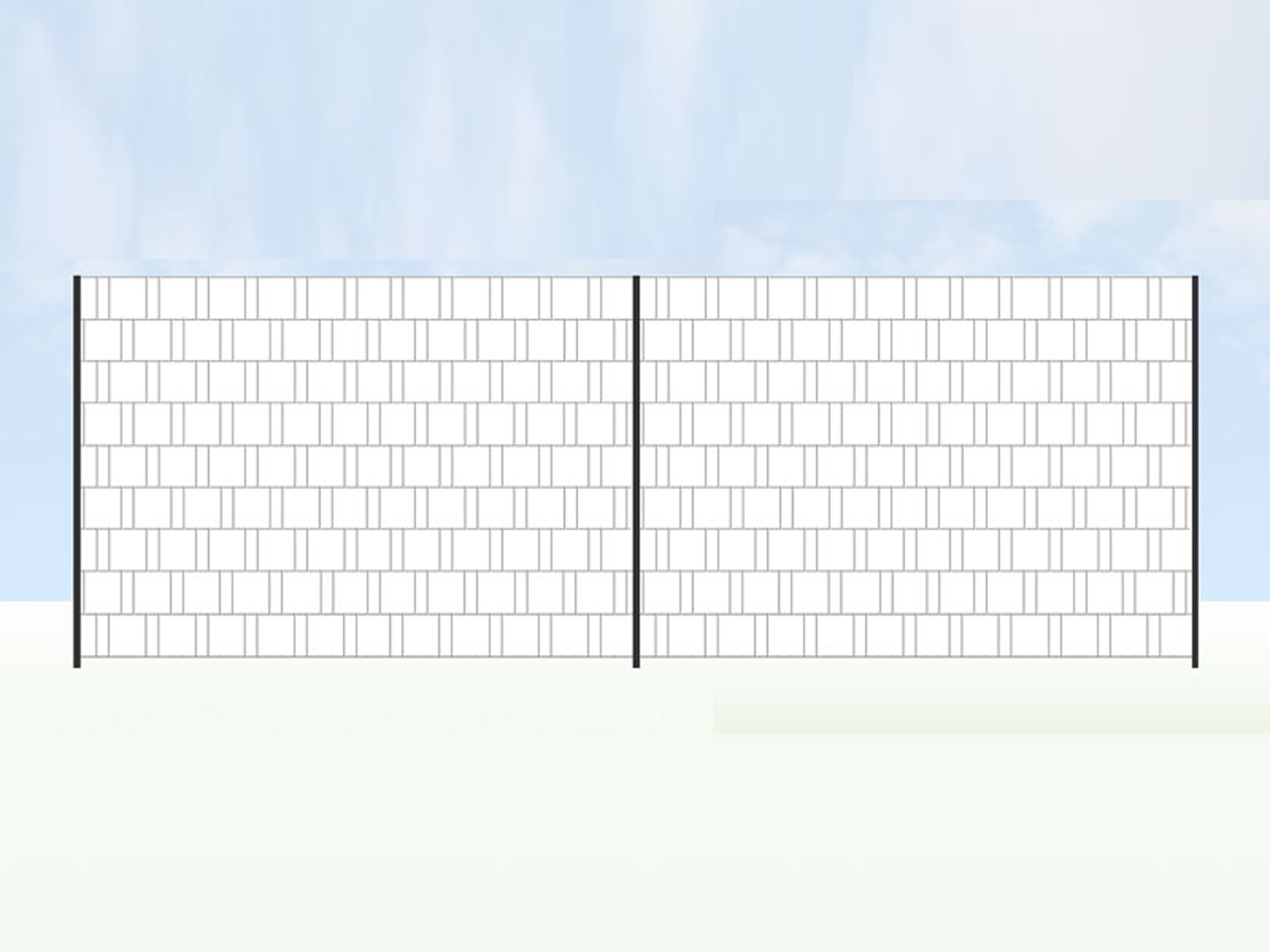 Eigenes Motiv - Panorama Zaun XL für Doppelstabmatten